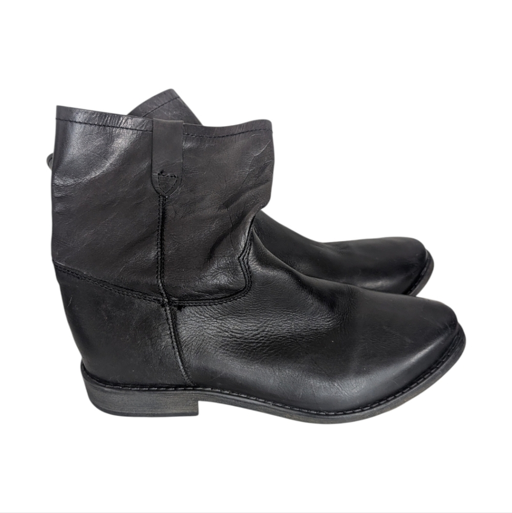 Woman's Black Leather Boots Size 11 Target Joelle Boots Womans 11 Black Boots